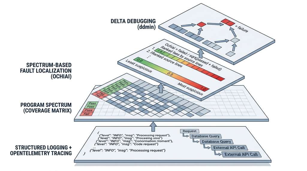 Layered hypothesis-driven debugging pipeline
