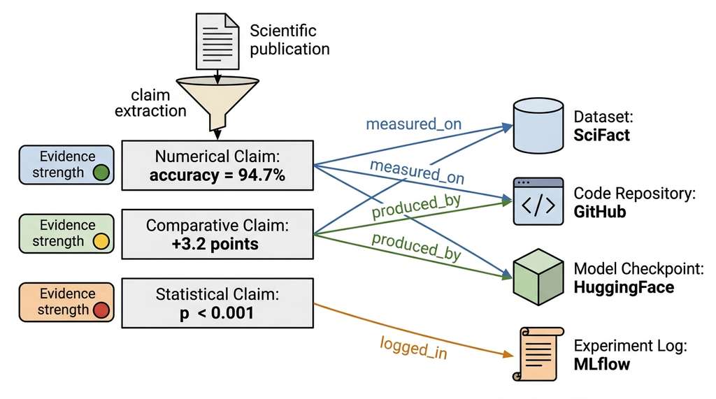 claim-to-artifact linkage graph