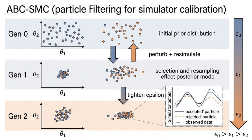 ABC-SMC sequential particle filtering