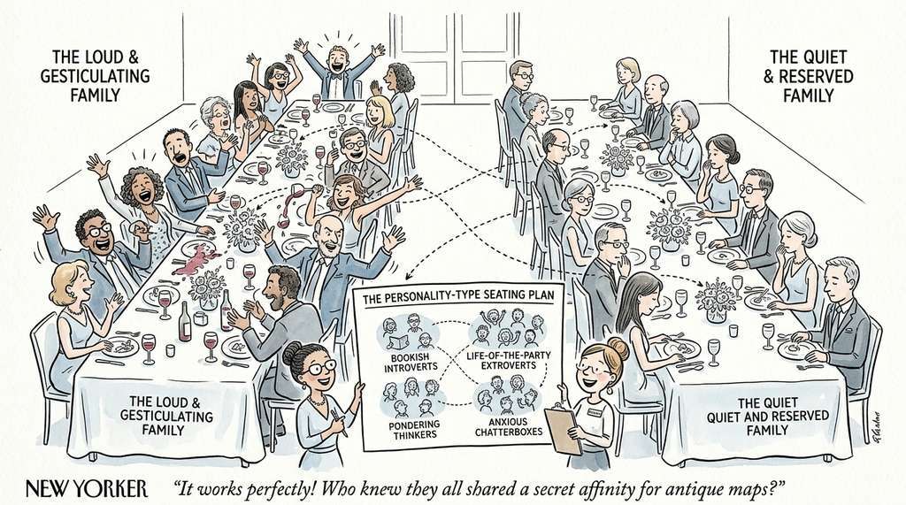 Batch correction in scVI as a wedding seating chart where personality is separated from which family table you sit at